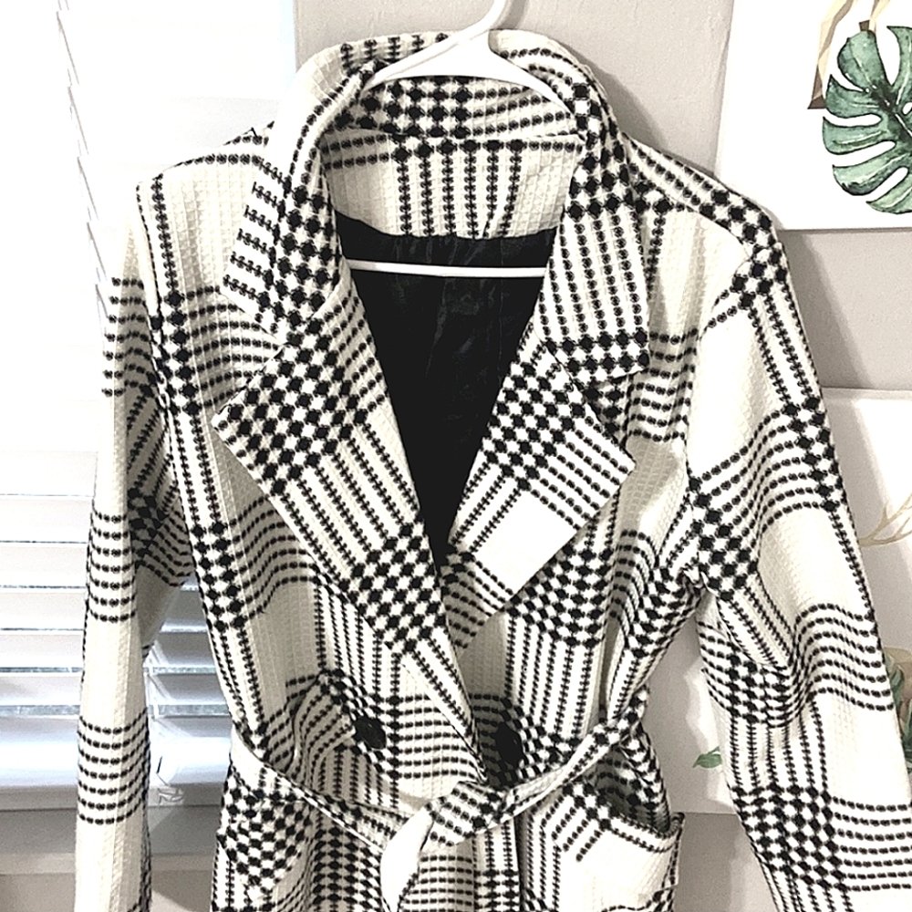 Checkered Peacoat